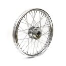 3.00 x 16 front wheel 40 spokes chrome