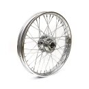 3.00 x 16 front wheel 40 spokes chrome