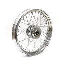 2.50 x 19 front wheel 40 spokes chrome