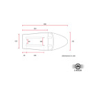 C-Racer FC Classic Universal Cafe Racer Solo Sitz kurz schwarz