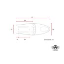 C-Racer universal Long Classic B seat dark brown