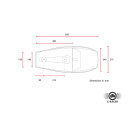 C-Racer Flat Track Racer SCR4 Universal Sitz Schwarz