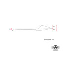 C-Racer Flat Racer Universal SCR4 Sitzbank Dunkelbraun