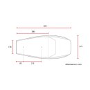 C-Racer, Flat Racer SCR4FC seat fully covered. Black
