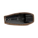 C-Racer, Flat Racer SCR4FC seat fully covered. Dark brown
