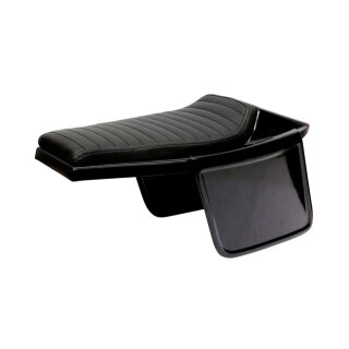 C-Racer universal Flat Cafe Racer Tracker Motorrad Sitz schwarz