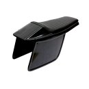 C-Racer universal Flat Cafe Racer Tracker Motorrad Sitz schwarz