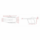 C-Racer Flat Racer SCR4.1 Universal Sitz mit seitlichen Nummerntafeln braun