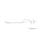 C-Racer FC Tracer Flat Universal Motorrad Track Sitz Schwarz