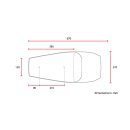 C-Racer FC Tracer Flat Universal Motorrad Track Sitz Schwarz