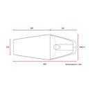 C-Racer Late Classic Universal Café Racer Sitz Schwarz