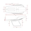 C-Racer, Flat Racer SCR14.1 seat. Black