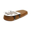 C-Racer, Fat Scramsadle scrambler seat. With rack. Brown