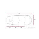 C-Racer universal Fat Scrambler Sitzbank mit Gepäckträger, Braun