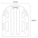 C-Racer universal Fat Scrambler Sitzbank mit Gepäckträger, Braun