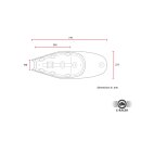 C-Racer Cafe Racer Umbau Sitz Kit schwarz für Harley XL Sportster 01-03