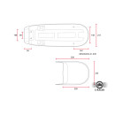 C-Racer Café Racer Scrambler Sitz für Honda CX500 dunkelbraun
