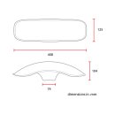 C-Racer universal 17/18" front fender No3 S