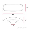 C-Racer universal 17/18" front fender No4 L