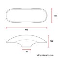 C-Racer universal 17/18" front fender No4 L