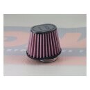 DNA OV-series universal air filter oval rubber top