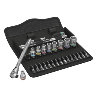 Wera Zyklop ratchet switch kit 28 pcs. 1/4" drive - US Sizes