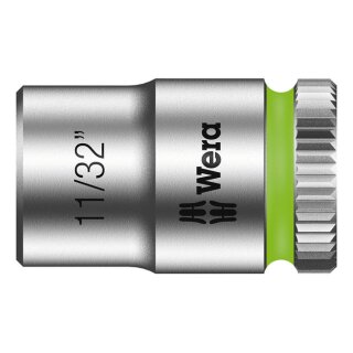 Wera Zyklop 1/4" socket - US sizes 11/32"