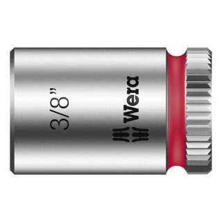 Wera Zyklop 1/4" socket - US sizes 3/8"