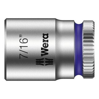 Wera Zyklop 1/4" socket - US sizes 7/16"