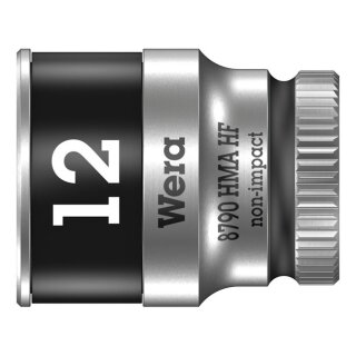 Wera Zyklop 1/4" socket with holding function - Metric 12.0