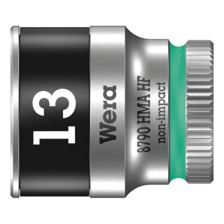 Wera Zyklop 1/4" socket with holding function - Metric 13.0