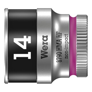 Wera Zyklop 1/4" socket with holding function - Metric 14.0