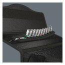 Wera socket belt with 1/4" drive hex sockets - Metric