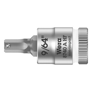 Wera Zyklop 1/4" Hex socket bit w/ holding function US sizes