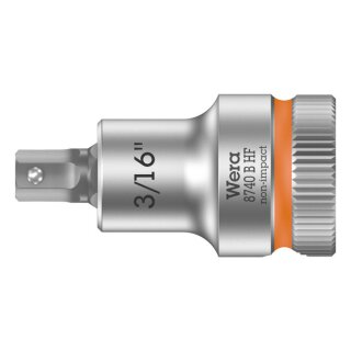 Wera Zyklop 3/8" Hex socket bit w/ holding function US sizes
