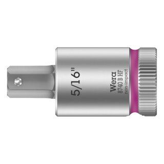Wera Zyklop 3/8" Hex socket bit w/ holding function US sizes