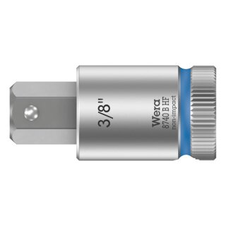 Wera Zyklop 3/8" Hex socket bit w/ holding function US sizes