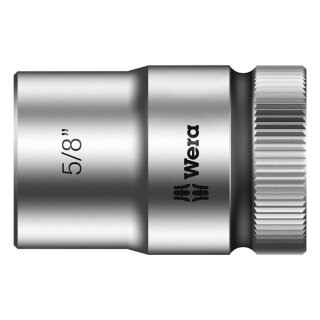 Wera Zyklop 1/2" socket - US sizes 5/8"