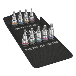 Wera Zyklop 1/2" drive Torx socket bit set holding function