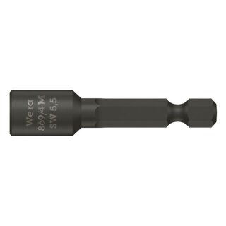 Wera 1/4" drive nutsetter - Metric 5.5