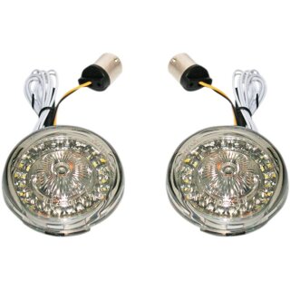 Custom Dynamics Probeam Bullet Style LED Blinker grau vorne für Harley 11-25 EC