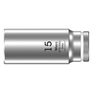 Wera, deep socket size 15mm