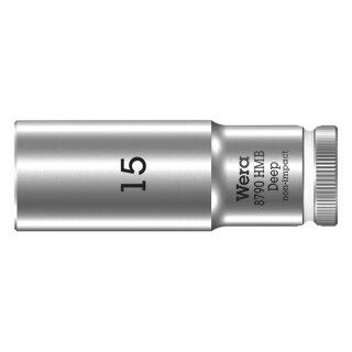 Wera, deep socket size 15mm