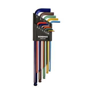 Bondhus, ColorGuardâ„¢ allen head/ball-end L-wrench set US