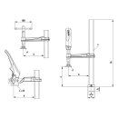 Bessey, clamping element for welding tables TWV