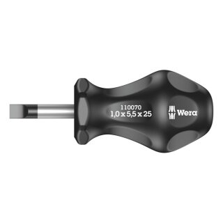 Wera Stubby carburator screwdriver Slotted screws Series 300
