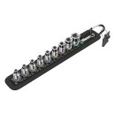 Wera socket belt with 1/4" drive hex sockets - Metric