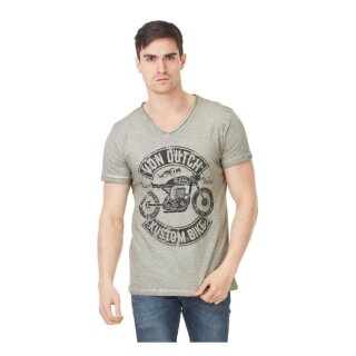 Von Dutch Kustom Bike T-Shirt  Grey
