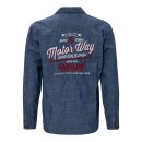 King Kerosin Motor Way longsleeve workshirt dark blue