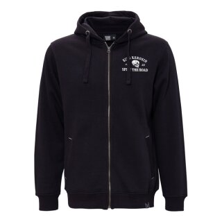 King Kerosin Split The Road zip hoodie black